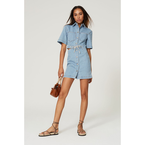 Nanushka Taylor Denim Dress blue | Rent the Runway