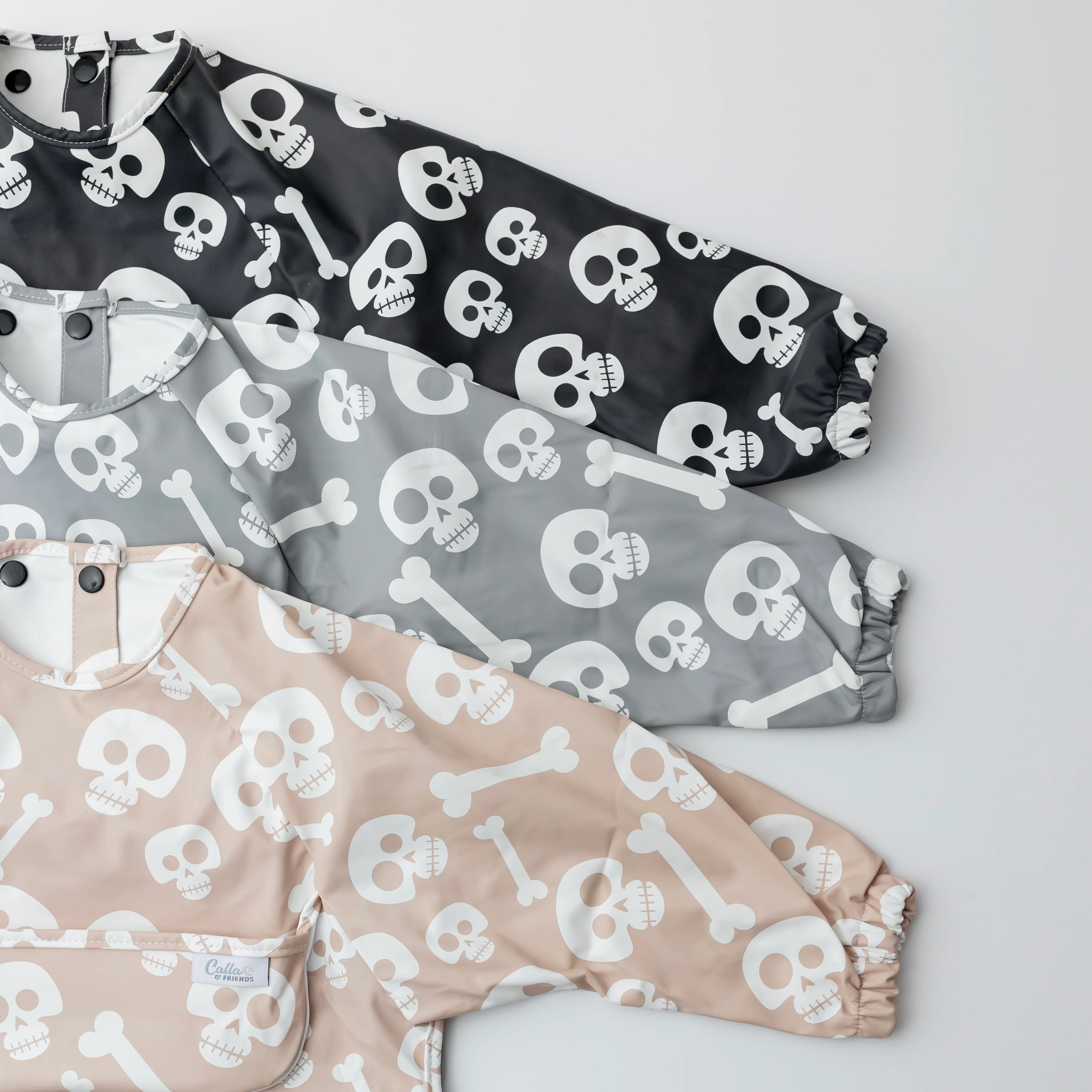 The Grayson Long Sleeve Bib - Skelly | Calla & Friends