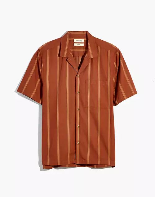 Cotton-Blend Boxy Camp Shirt | Madewell