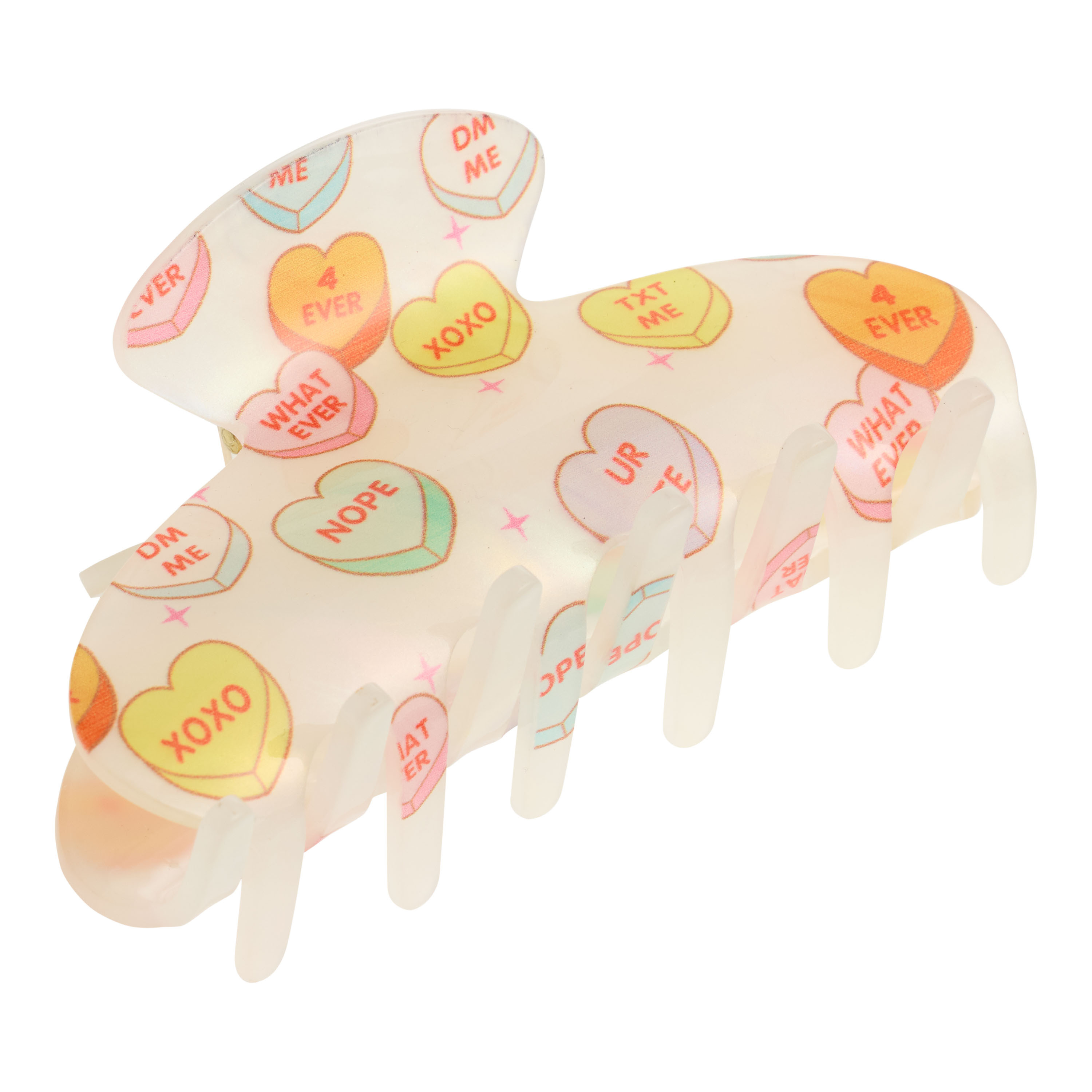 Multicolor Candy Hearts Claw Clip | World Market