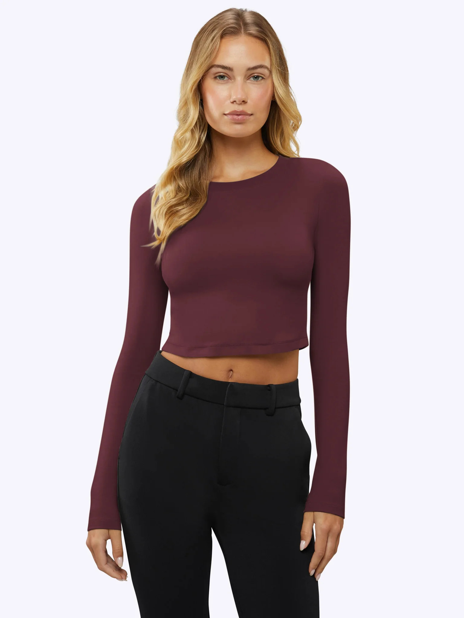 Long Sleeve Tomboy Tee Cropped | Cuts Clothing Inc.