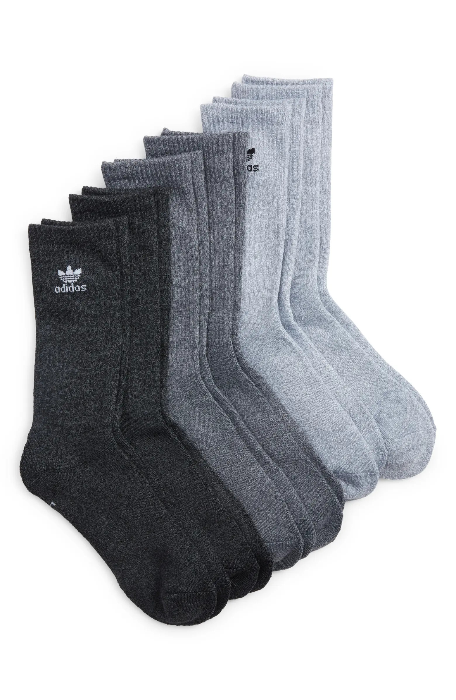 Assorted 6-Pack Trefoil Crew Socks | Nordstrom