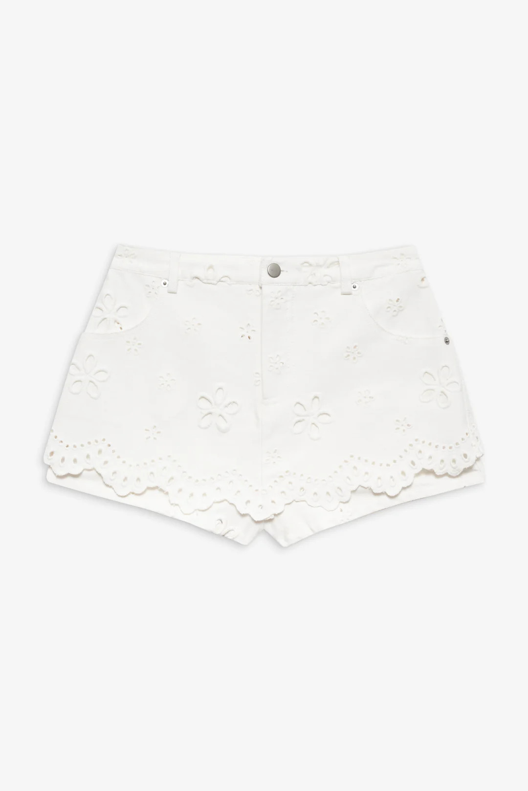 Daisy Eyelet Denim Skort | For Love & Lemons