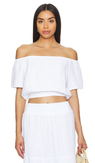 Off The Shoulder Top in White | Revolve Clothing (Global)