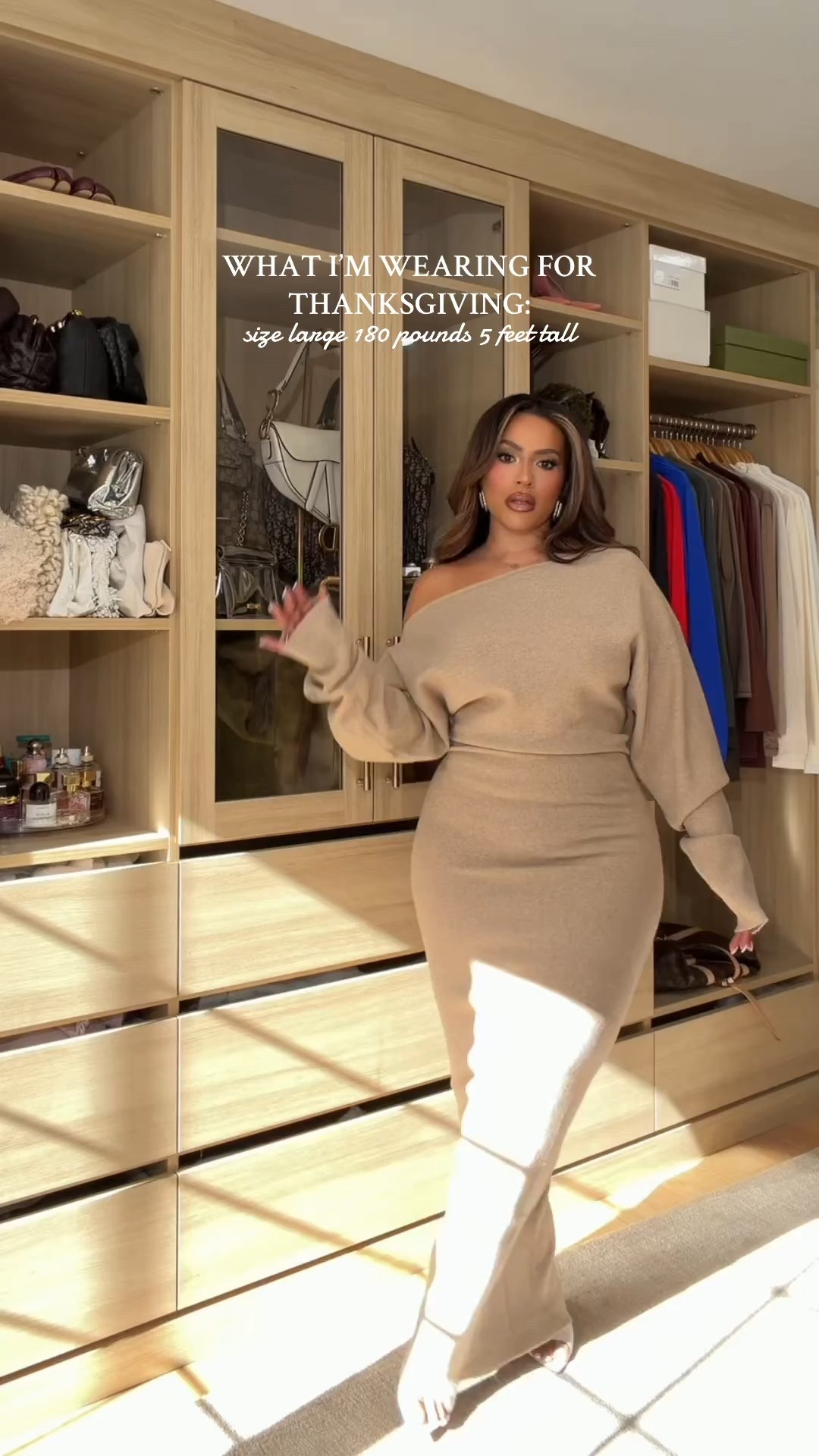 Thanksgiving outfit inspo! Wearing a size large in this off the shoulder, knit maxi dress🤌🏽

#LTKootd #LTKStyleTip #LTKMidsize