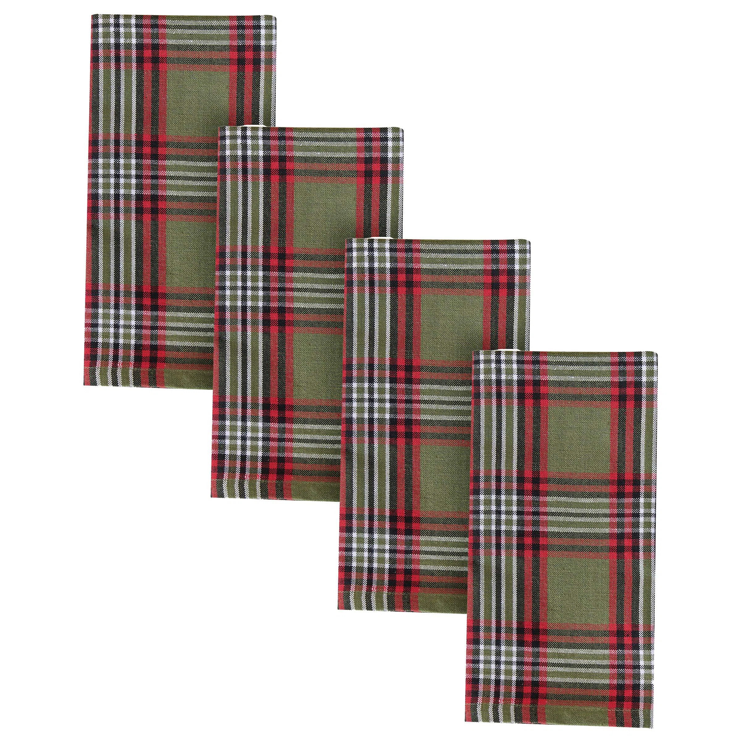 Ophelia & Co.  North Star Plaid Green Napkin Set Of 4 | Wayfair | Wayfair North America