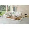Hampton Bay West Haven 5-Piece Wicker Outdoor Sectional Set with CushionGuard Almond Cushions FRS61047L-ST | The Home Depot