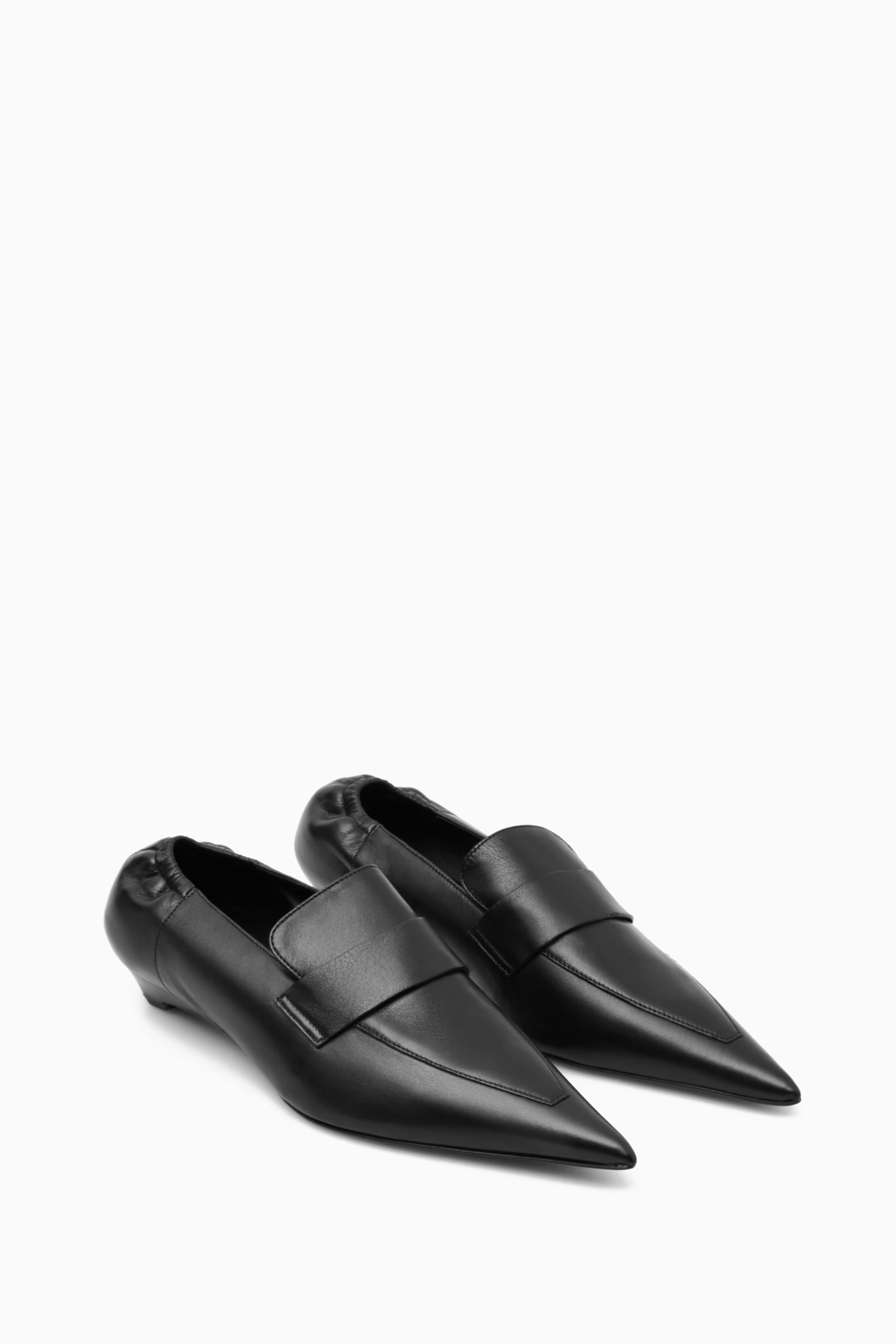 POINTED LEATHER KITTEN-HEEL LOAFERS | COS (AU)