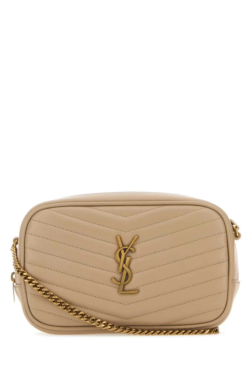 Saint Laurent Lou Logo Plaque Mini Shoulder Bag | Cettire Global