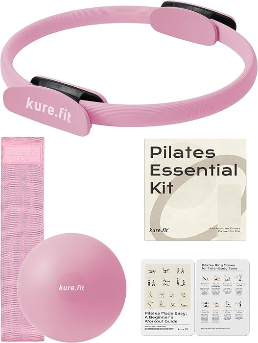 Home Pilates Essentials Kit for Women | Pilates Ring, Mini Ball, Booty Band Set | Pilates Equipme... | Amazon (US)