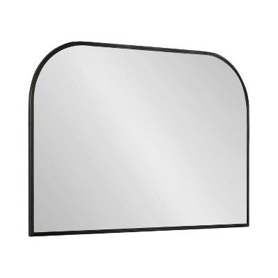 36" x 24" Caskill Framed Arch Wall Mirror Black - Kate & Laurel | Target