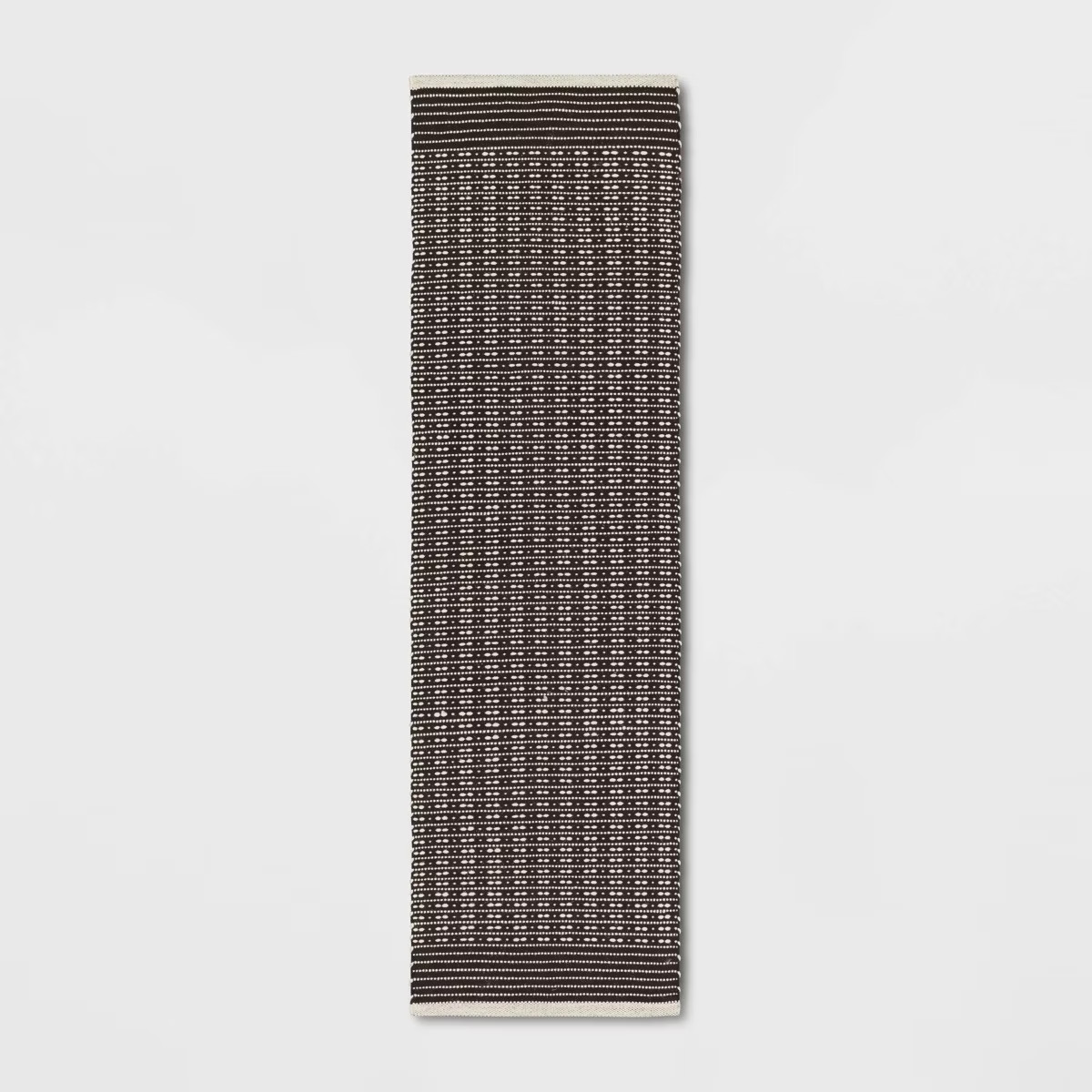 2'x7' Hand Woven Cotton/Wool Runner Black - Threshold™ | Target