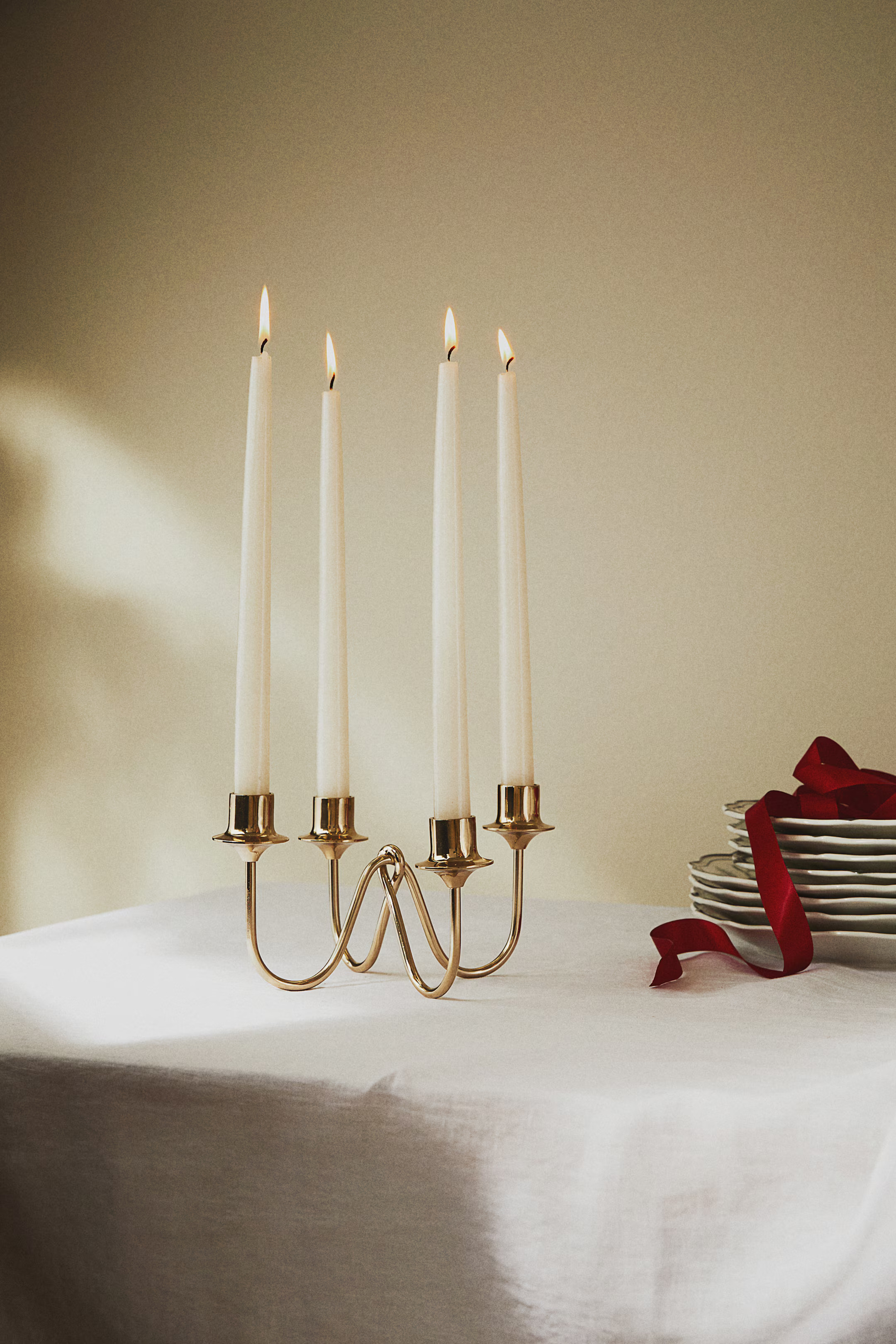 Metal Candelabra - Gold-colored - Home All | H&M US | H&M (US + CA)