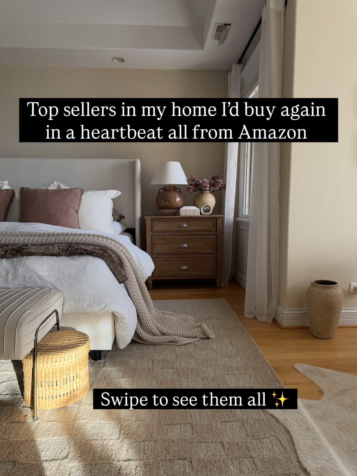 Comment “SHOP THIS” for links to these top sellers in my home I’d buy again in a heartbeat all from Amazon! ✨ Swipe to see them all including my favorite tulips and sideboard that looks like it’s $$$ but it’s actually budget friendly!