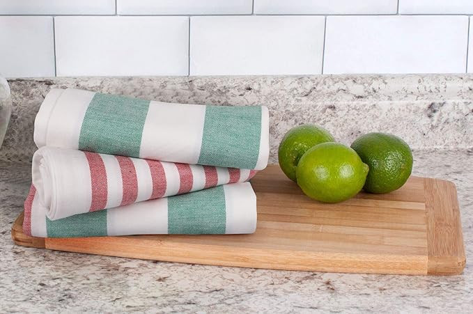 Urban Villa Horizontal Stripes Set of 4 Dinner Napkins (20X20 Inches) 100% Cotton Premium Over Si... | Amazon (US)