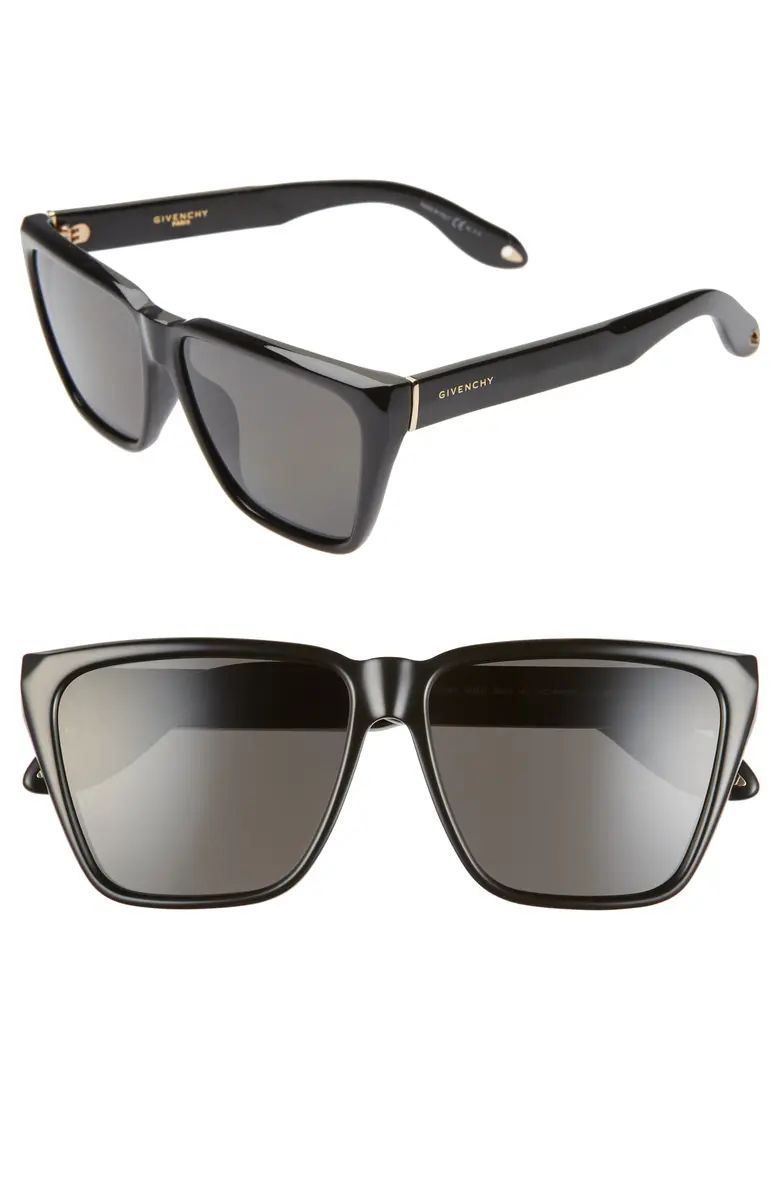 58mm Polarized Flat Top Sunglasses | Nordstrom