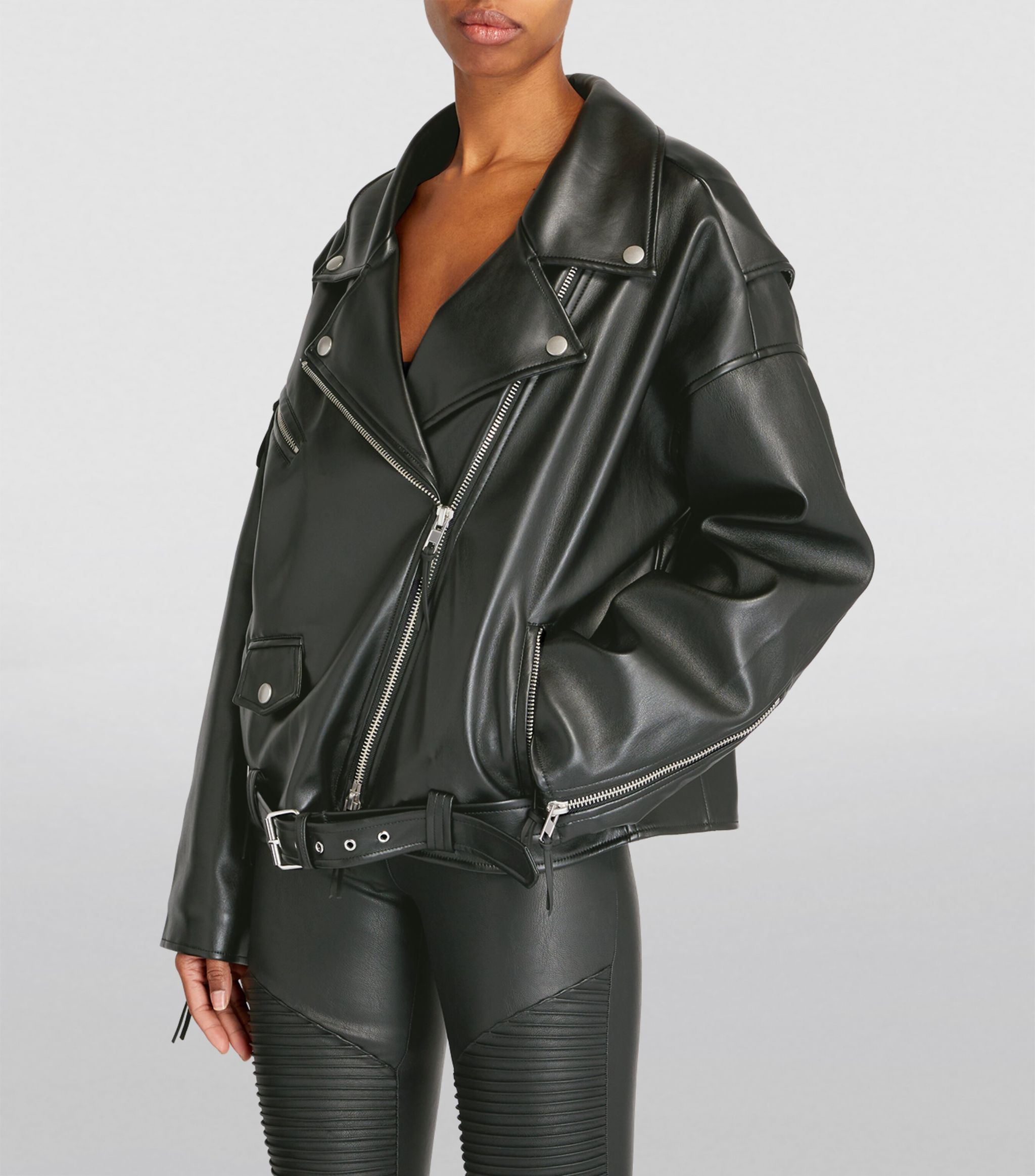 Faux Leather Moto Jacket | Harrods