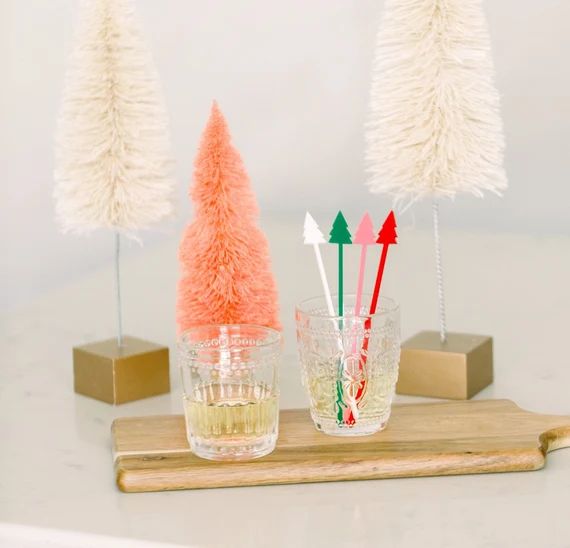 Christmas Tree Drink Stirrers (set of 6) | Etsy (US)