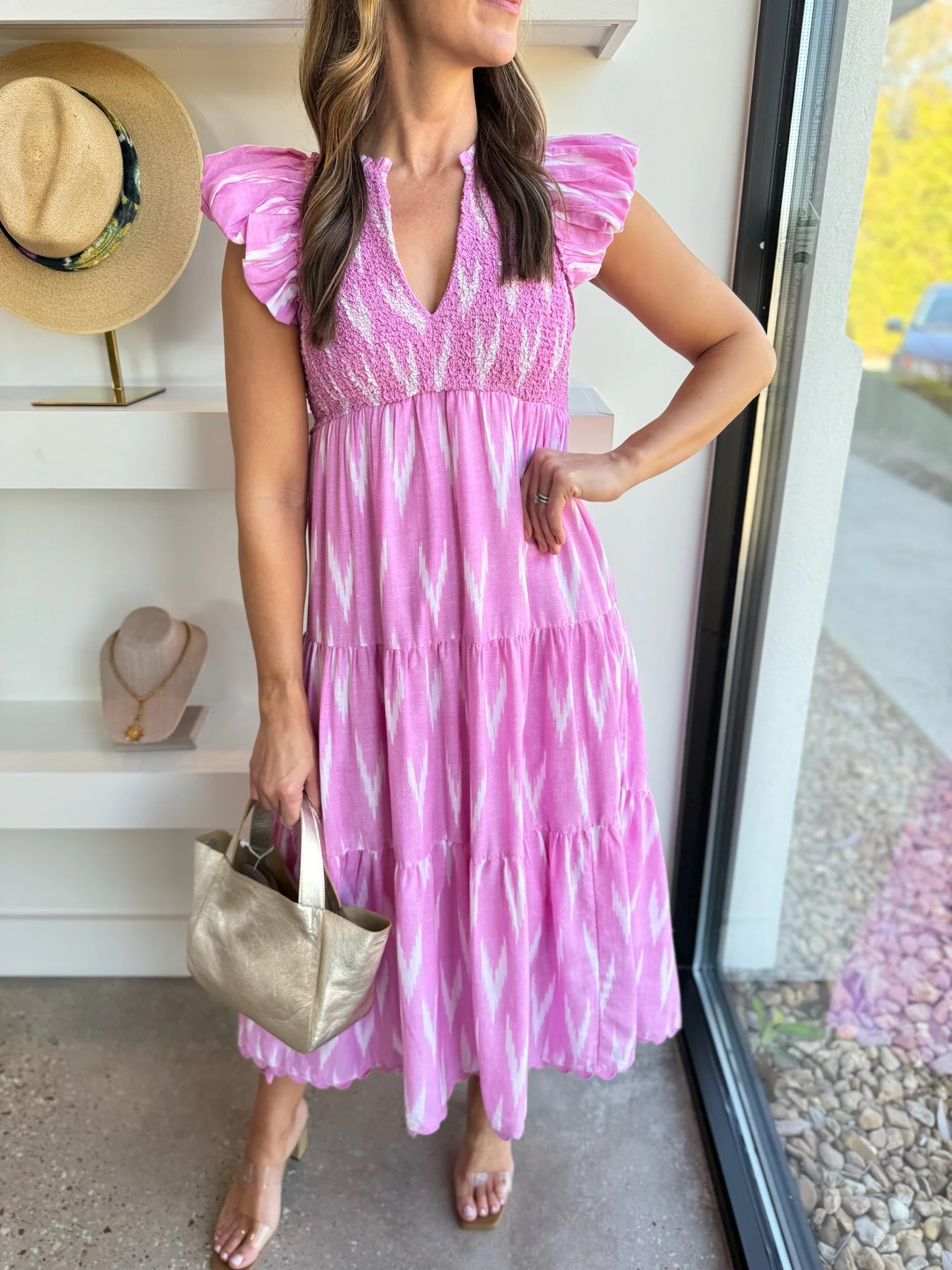 Bubblegum Almina Dress | Amor lafayette