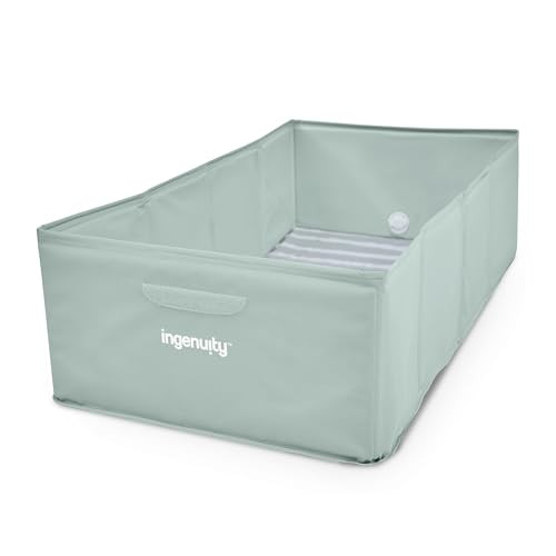 Ingenuity Tuckaway Toddler Folding Tub, Converts Shower to Tub, Folds to Store, Easy to Clean, No Assembly Required, Portable Baby Bathtub for Travel, 12M-5Y | Amazon (US)