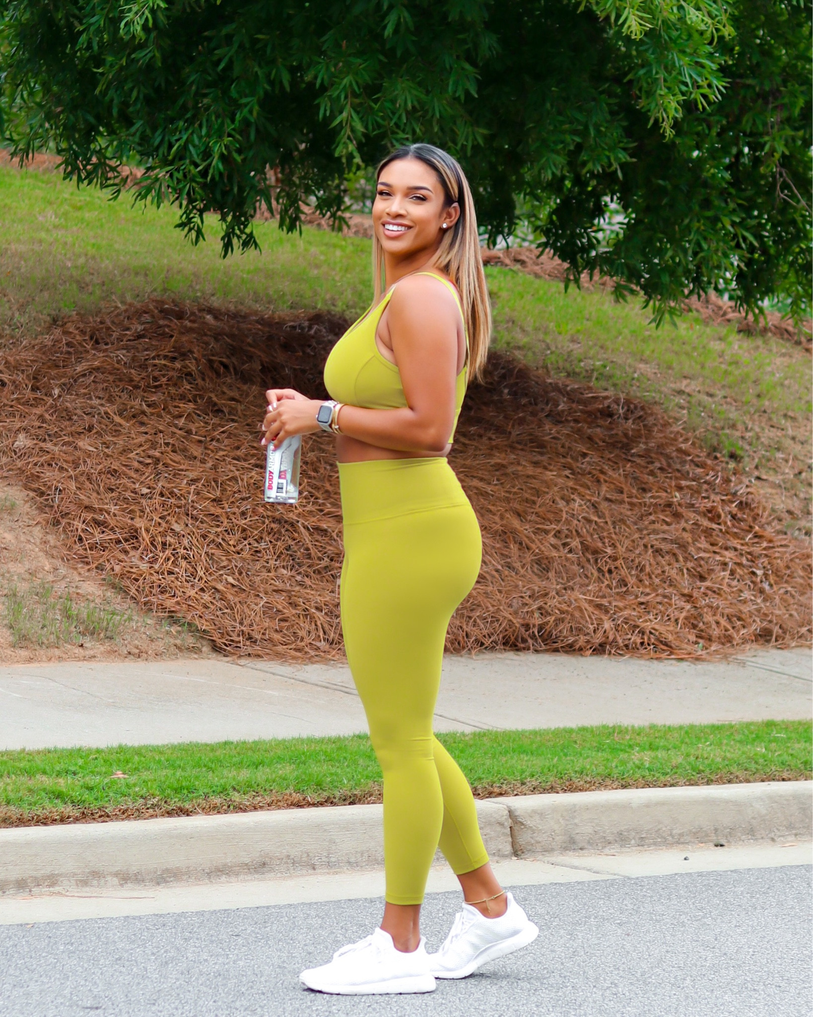 Workout outfit, green workout set, workout , athleisure, Calia, Lululemon, Alo yoga, Adidas, running sneakers 

#LTKfit #LTKstyletip #LTKsalealert