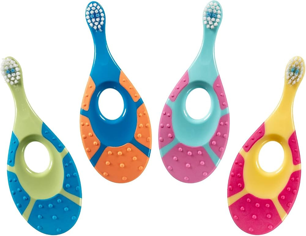 Jordan* ® | Step 1 Baby Toothbrush | 0-2 Years, Soft Bristles, BPA Free | 4 Pack | Amazon (US)