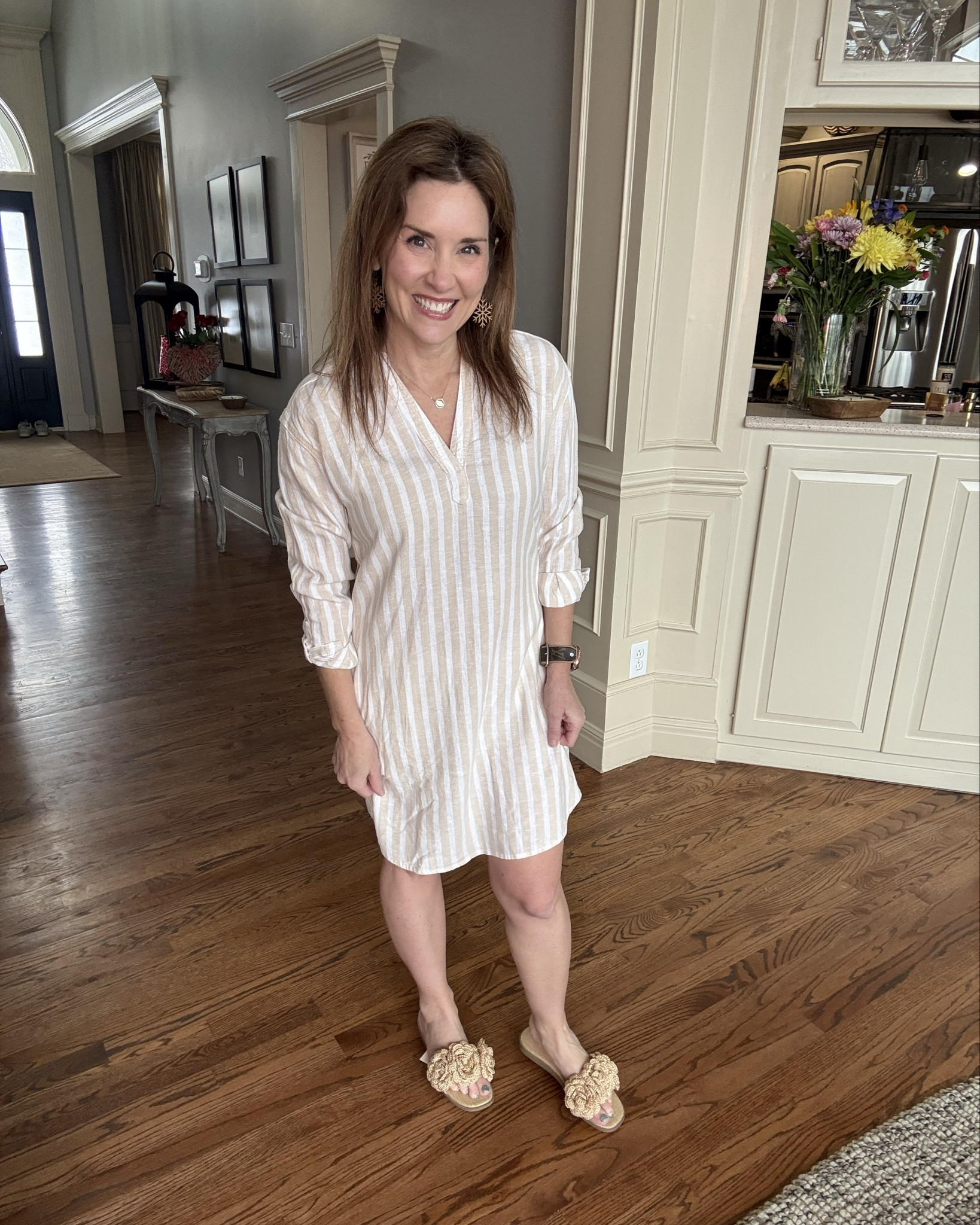 Linen Tshirt dress 
Perfect summer time look 🤍

Crazy Busy Mama 

#LTKStyleTip #LTKPetite #LTKFindsUnder50