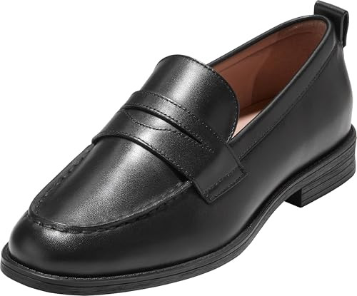 Cole Haan Women's Shoes - Stassi Penny Loafer, Black Waterproof Leather, 11-B US | Amazon (US)