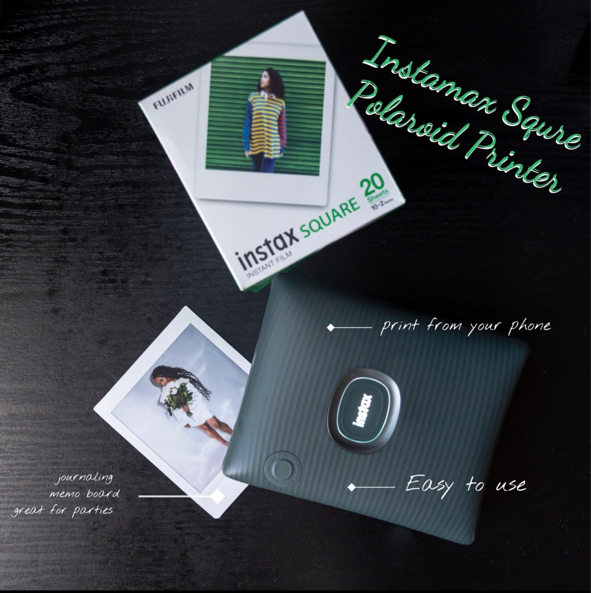 I started printing polaroids as a thank you to my photography clients, but I have come use this printer all the time. Journaling, adding to photo frames and it’s also great for parties to give to friends. #polaroids #instamax #instamaxlprinter #journaling #photoprinter

#LTKparties