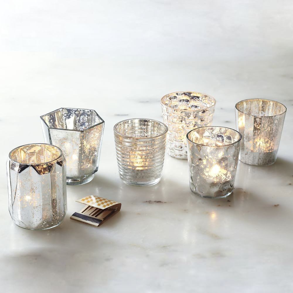 Mercury Tealight Holder (Set of 6) | West Elm (US)