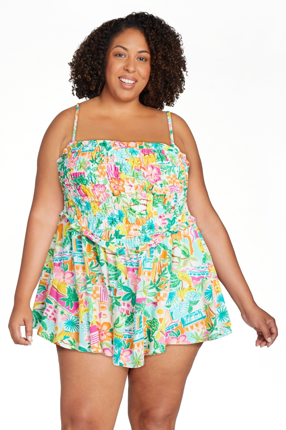 No Boundaries Smocked Romper, Women's XXS-XXL | Walmart (US)