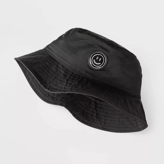 Kids' Smiley Bucket Hat - art class™ Black | Target