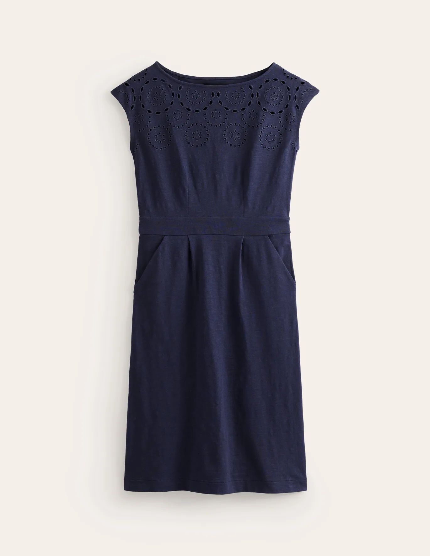 Florrie Broderie Jersey Dress | Boden (US)