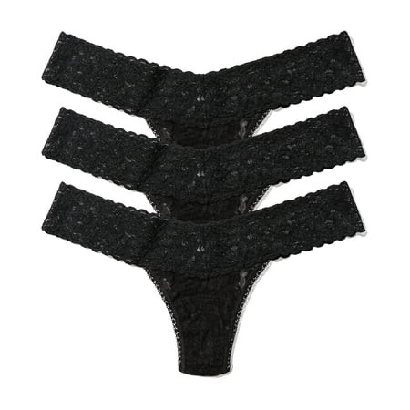 Hanky Panky Womens Signature Lace Low Rise Thong 3-Pack Style-49113PK | Walmart (US)