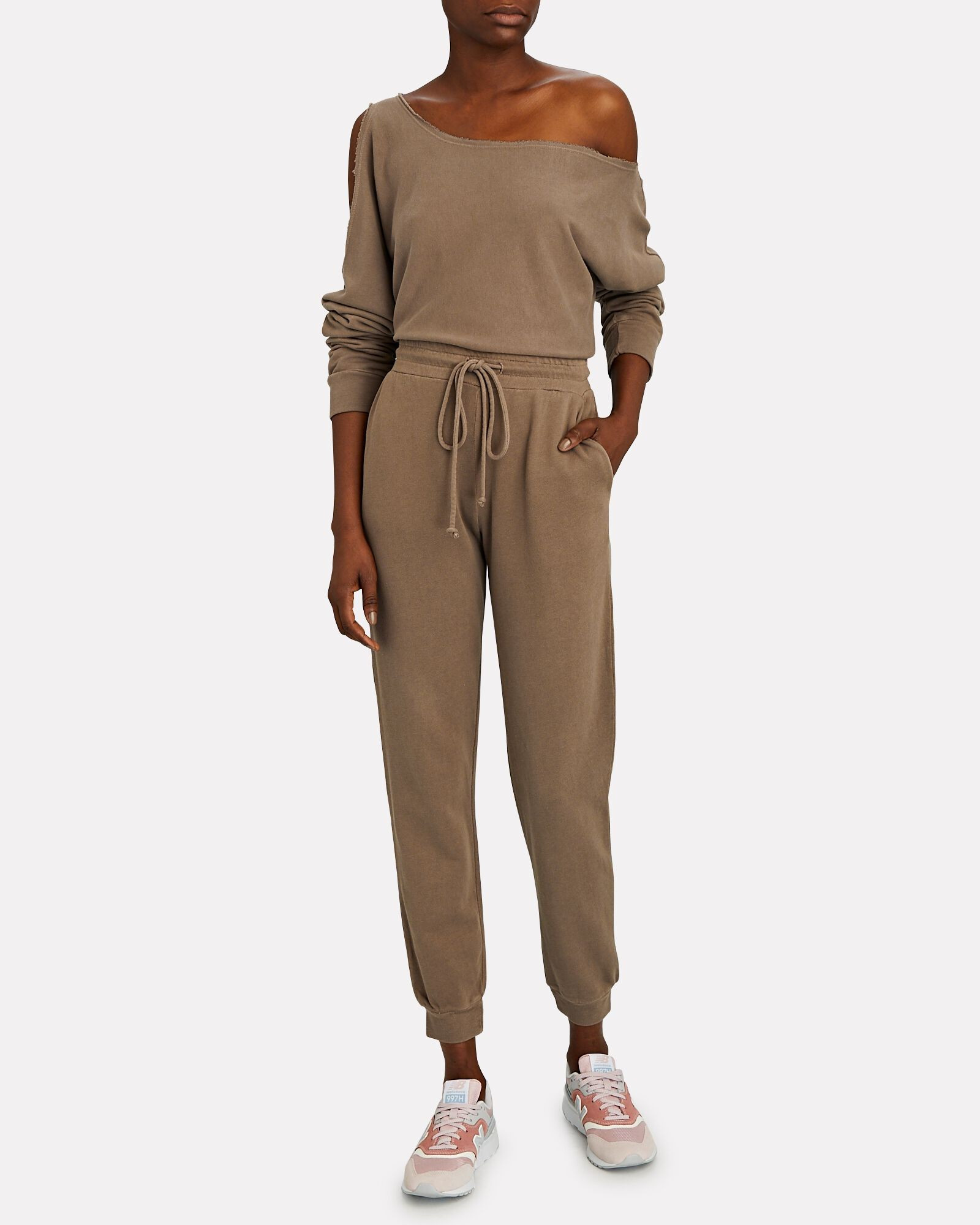 Cuffed Cotton-Blend Sweatpants | INTERMIX