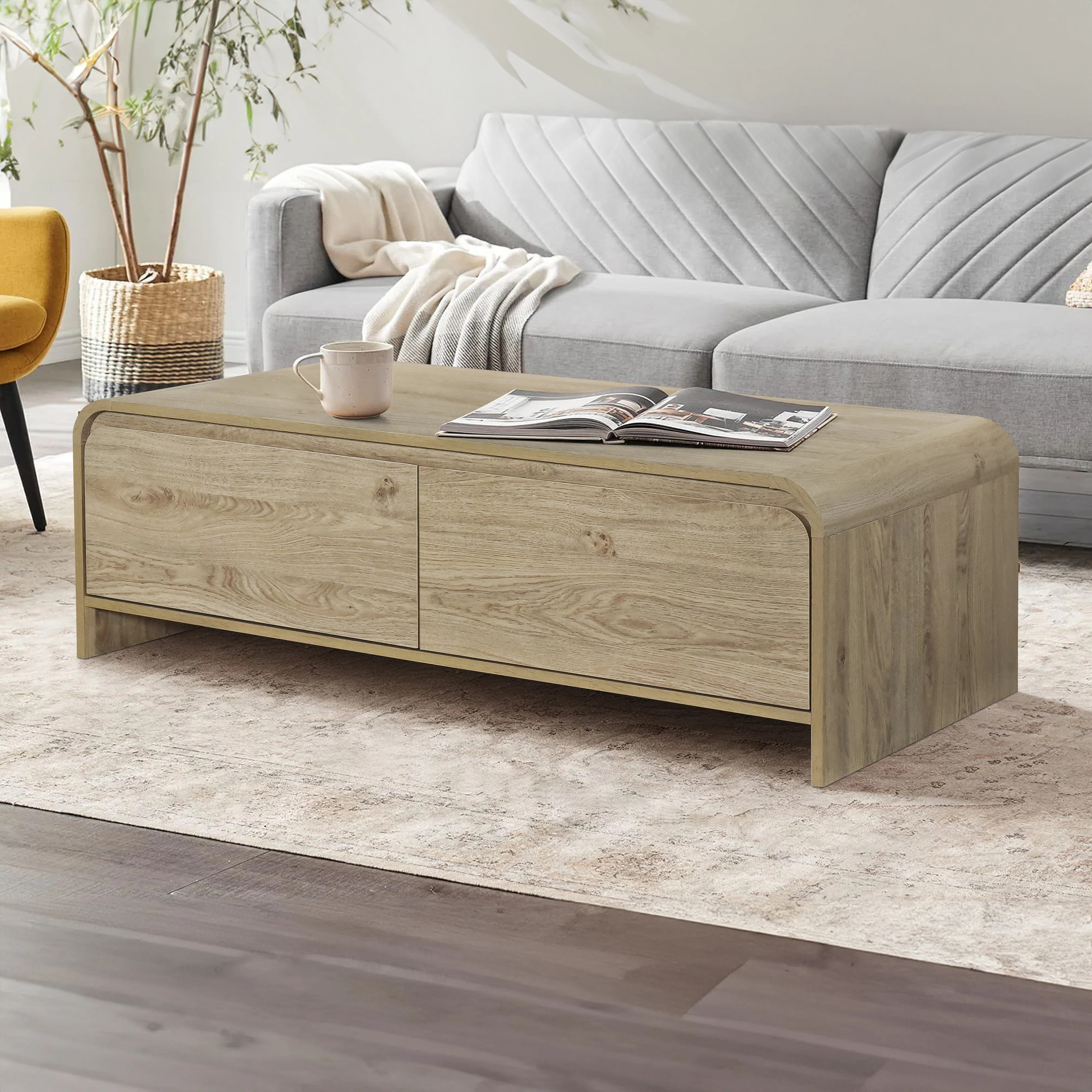 Millwood Pines Hellwig Wood Coffee Table | Wayfair | Wayfair North America