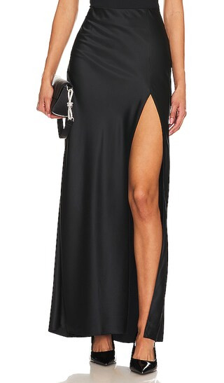 Slit Skirt in Black | Revolve Clothing (Global)