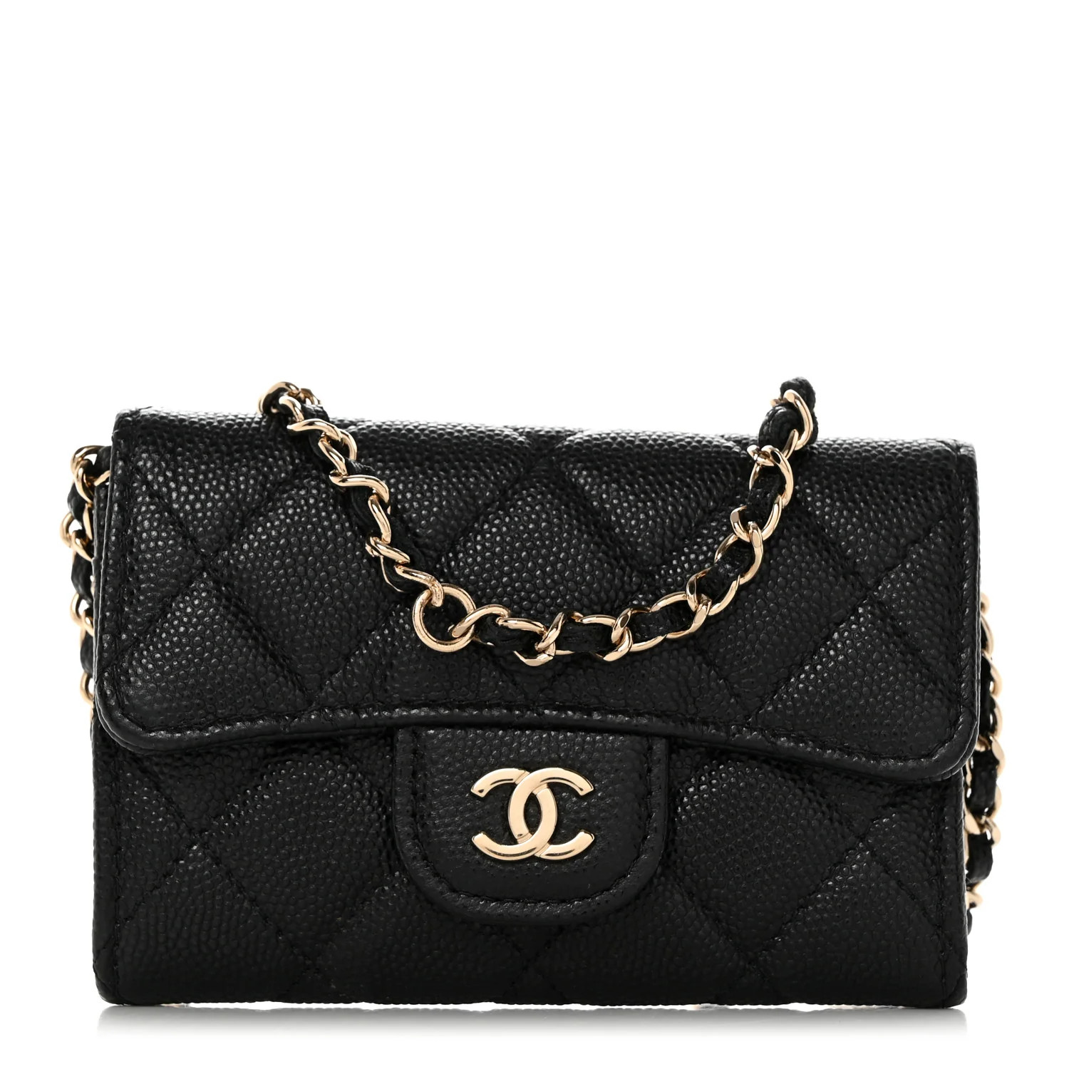 CHANEL Caviar Quilted Belt Bag Black | FASHIONPHILE (US)