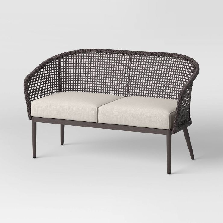 Weybridge Wicker Weave Patio Loveseat - Threshold™ | Target