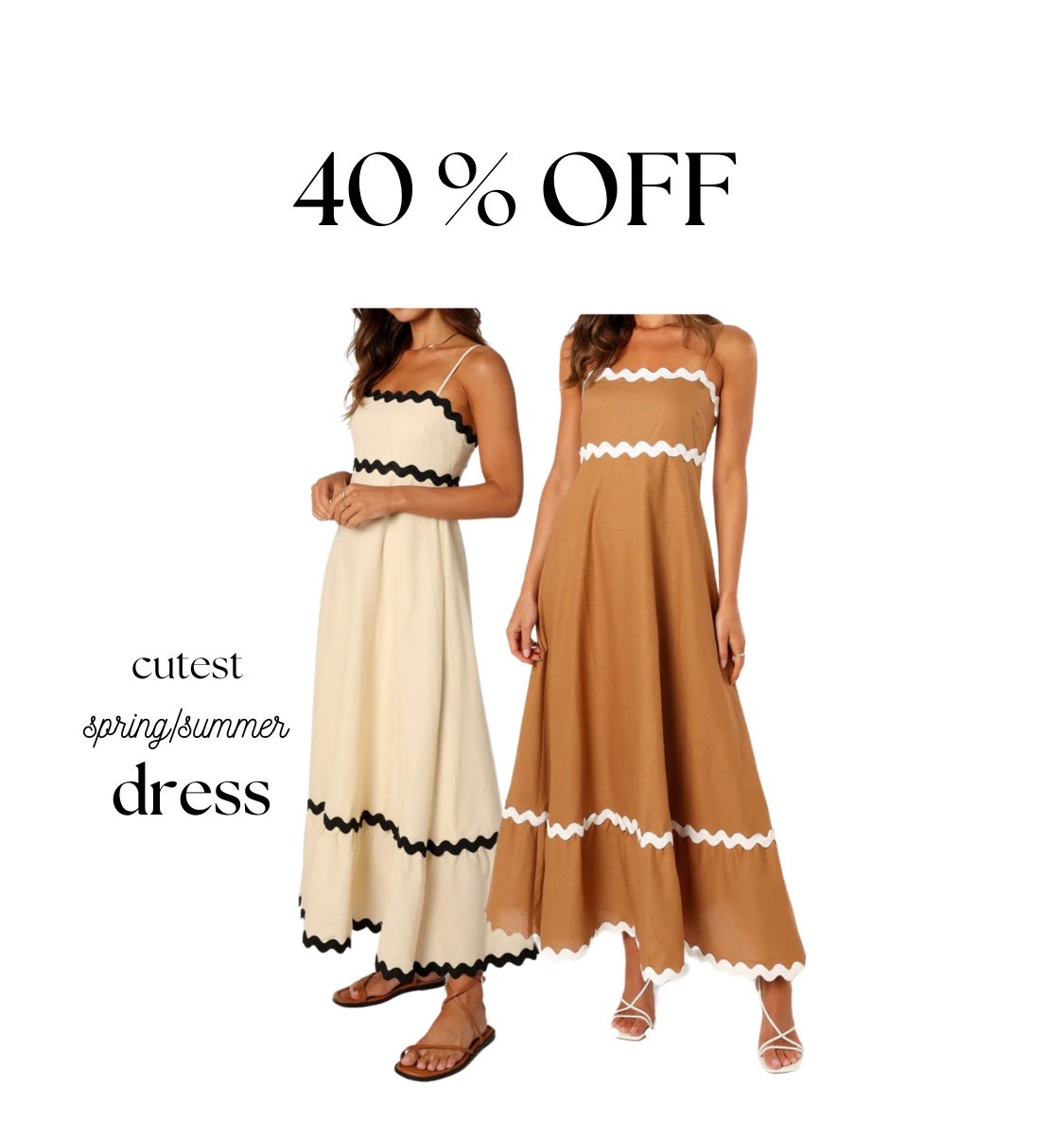 The perfect spring/simmer dress! Now for 40% off! The darker tan color is actually 50% off!!! Hurrryy. Deals is good for a short period. 

#LTKStyleTip #LTKFindsUnder100 #LTKSaleAlert