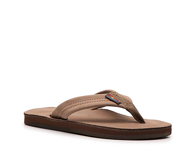 Rainbow Thick Strap Flip Flop - Women's - Brown | DSW