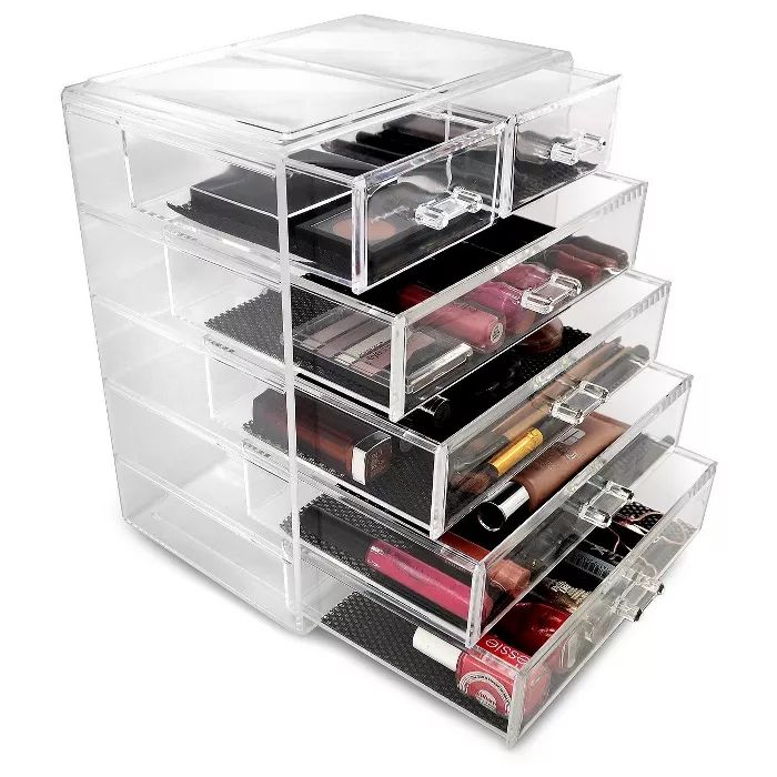 Sorbus Cosmetic Makeup and Jewelry Storage Case Display (4 Large/2 Small Drawers) | Target