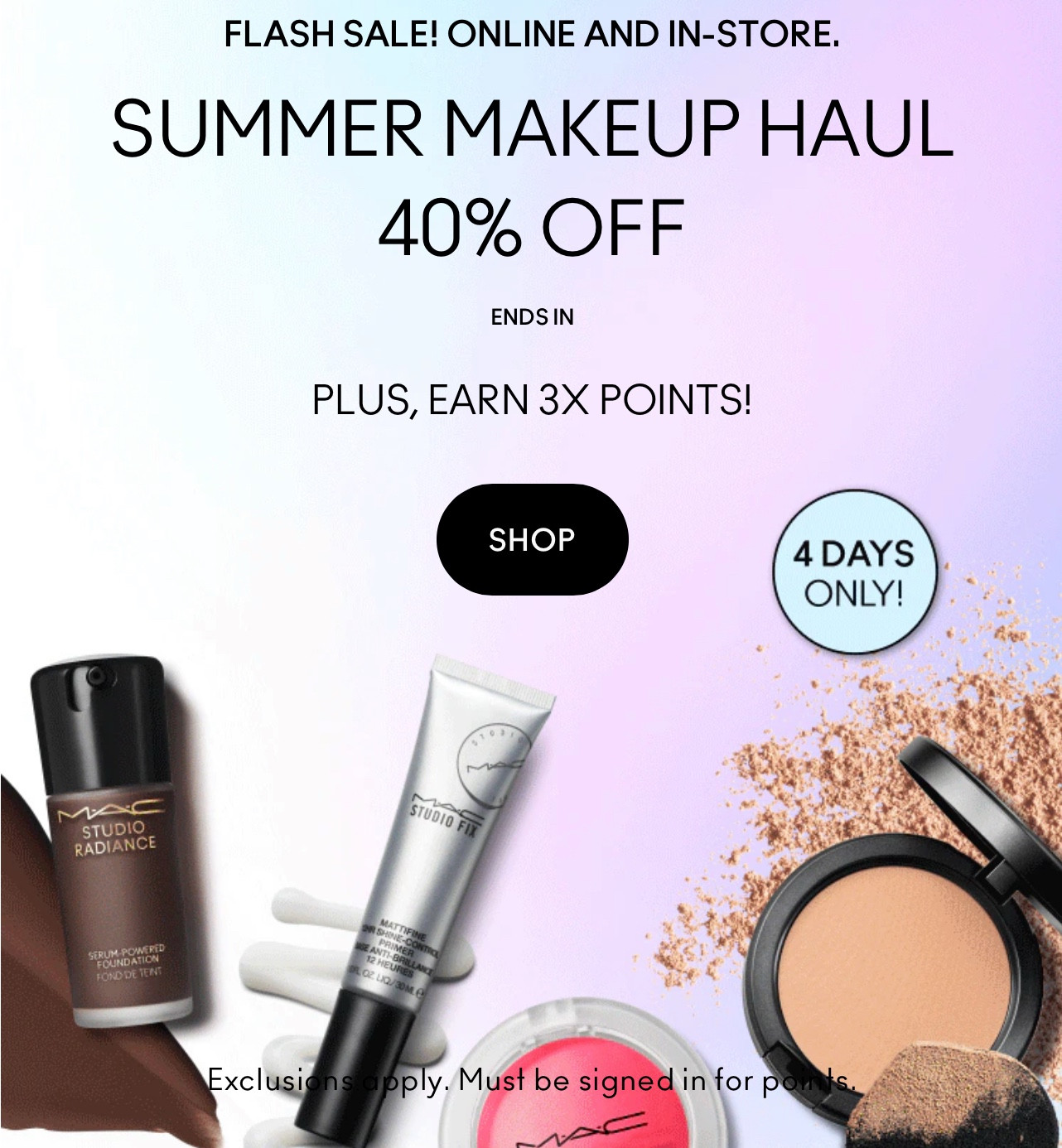 MAC 40% off

My top 10 products 

#LTKBeauty #LTKSaleAlert #LTKSummerEdit