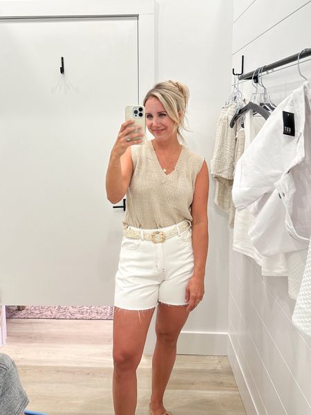 Neutral Summer Outfit
white shorts | beige tank top 

#LTKFindsUnder100 #LTKFindsUnder50 #LTKSaleAlert