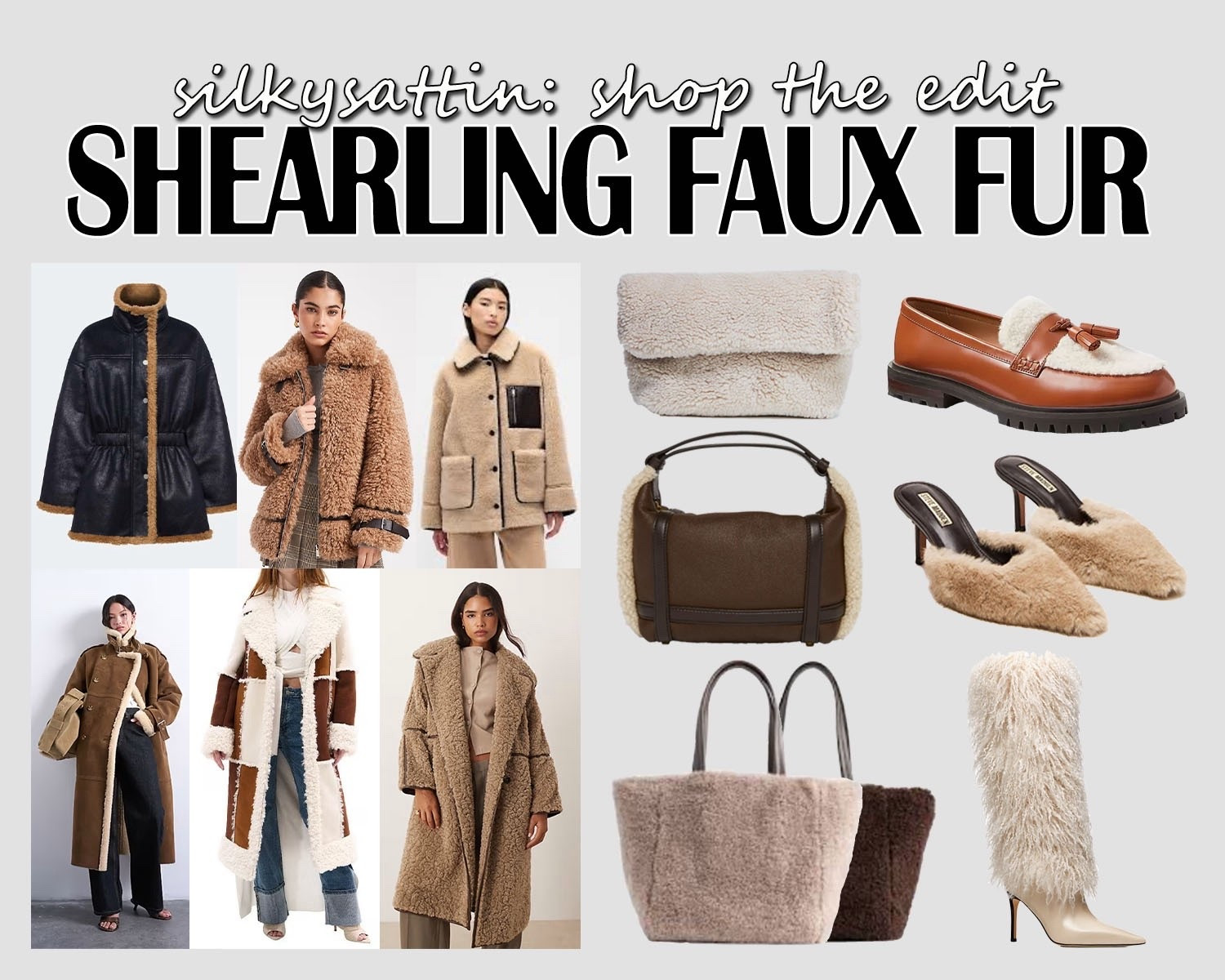 Shop the Edit: Shearling Faux Fur

I was browsing for articles that would help me transition easily from fall to winter. I’m trying to be more intentional about my shopping and am focusing on things that I can get a lot of use from but still feel trendy. Got inspired by shearling faux fur, which is just a fancy phrase for faux sheepskin/ wool. Super cozy, practical for both the fall and winter seasons but with a touch of high end fashion. I just love it and hope you do too.

#faux #fur #shearling #sheepskin #wool #fall #winter #teddycoat
#LTKStyleTip 

#LTKSaleAlert #LTKSeasonal