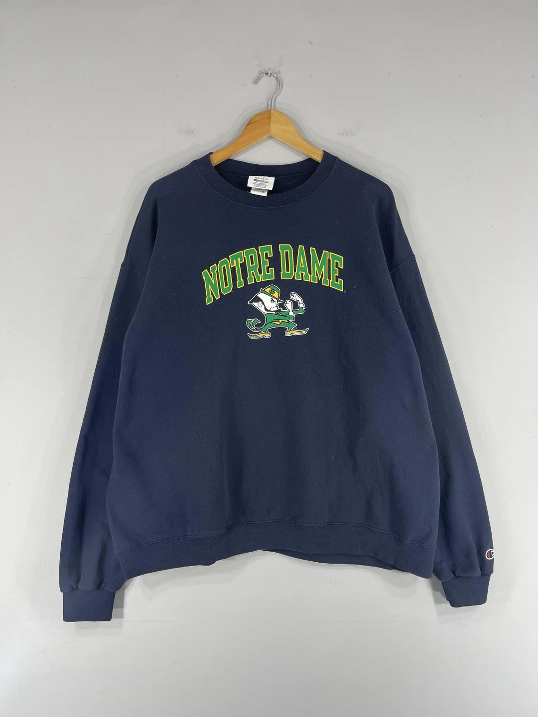 Vintage 1990s NOTRE DAME Sweatshirt Oversized Pullover Champion Sportswear Notre Dame Fighting Ir... | Etsy (UK)