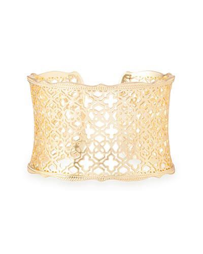 Candice Gold Cuff Bracelet in Gold Filigree Mix | Kendra Scott