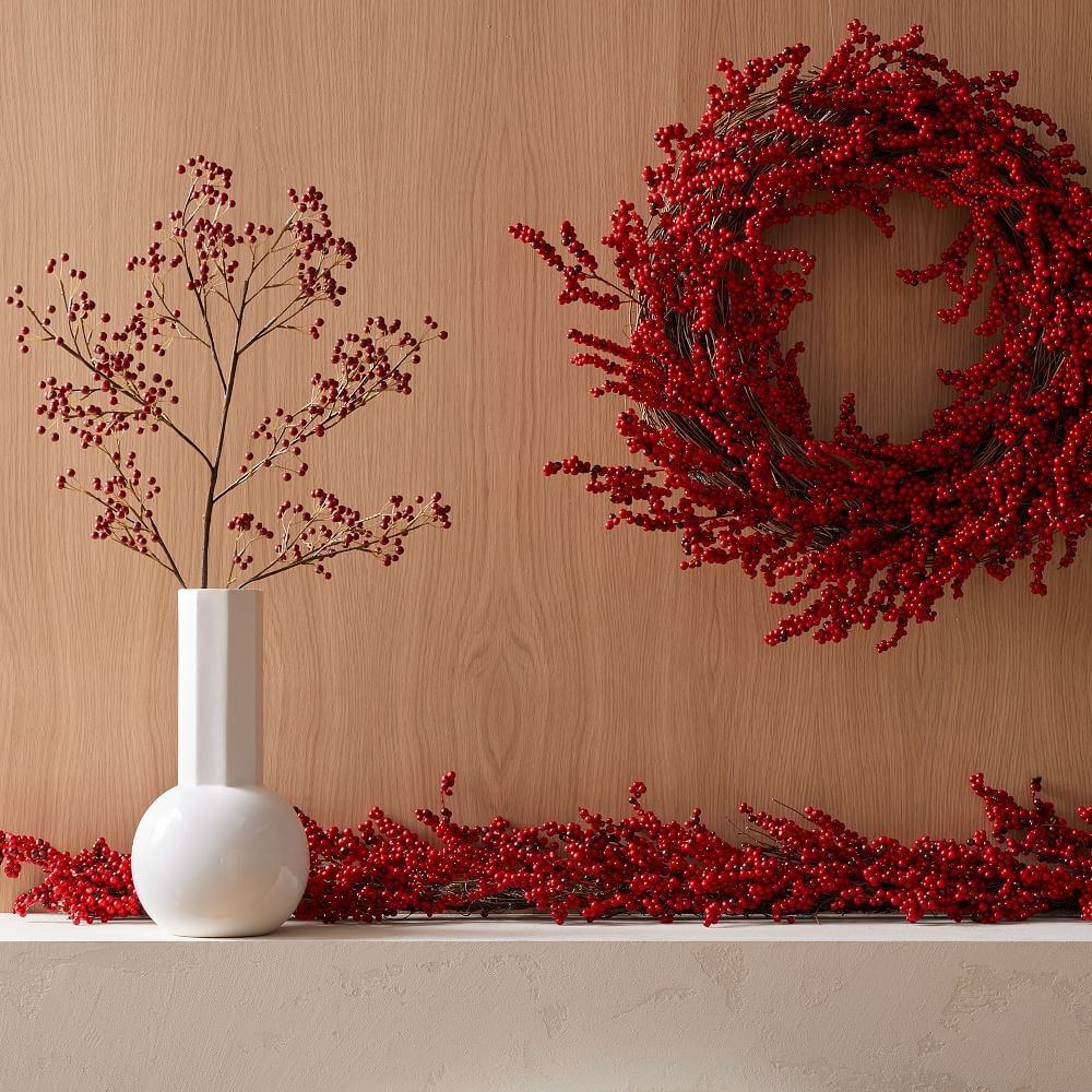 Faux Red Berries Botanicals | West Elm (US)