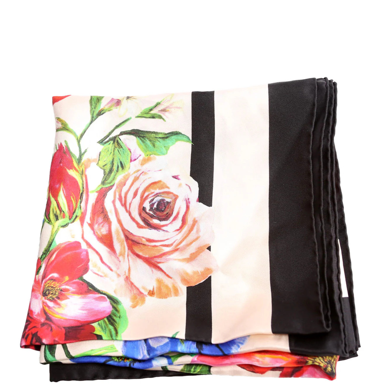 Floral Foulard Silk 90CM Scarf | Keeks Designer Handbags