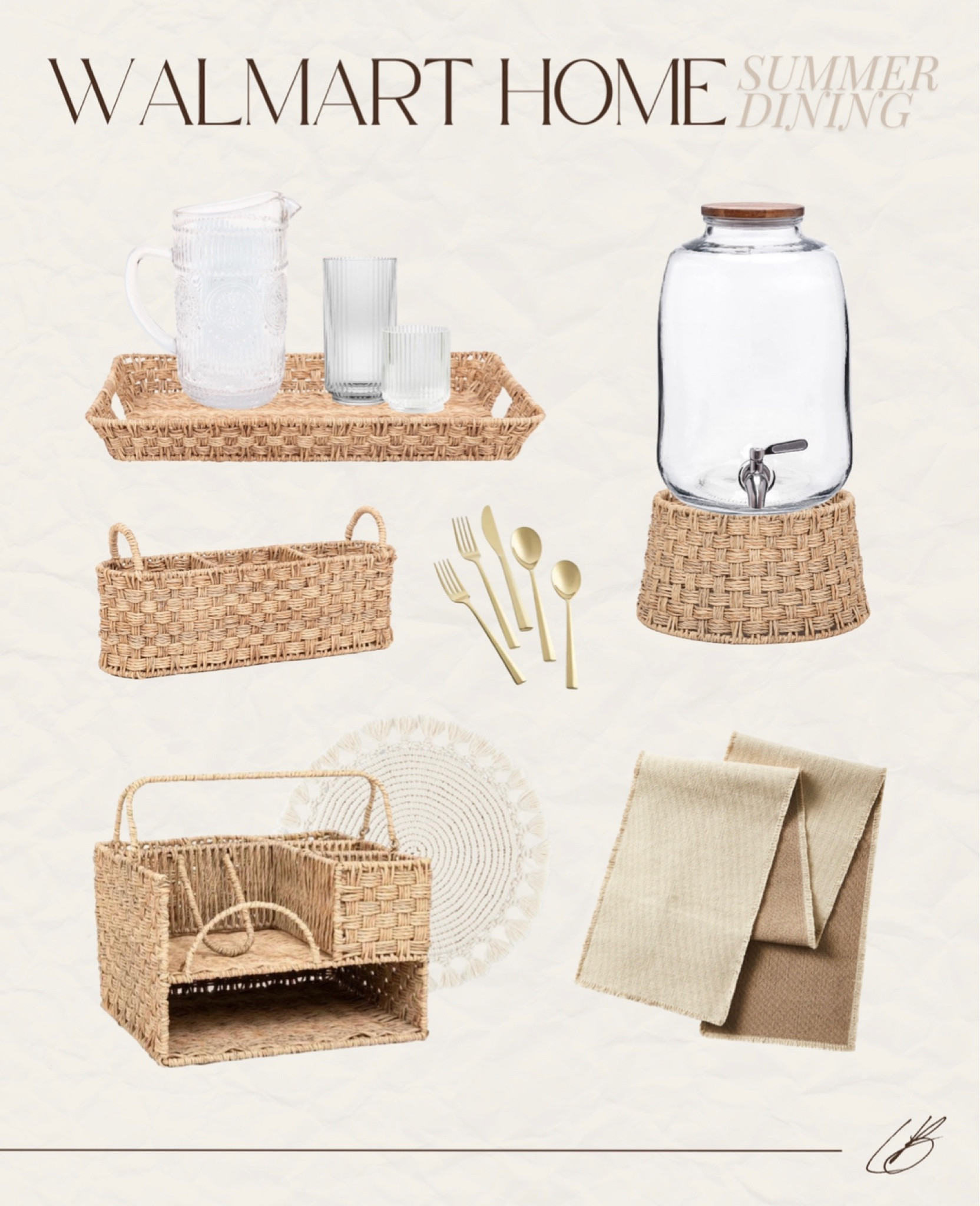 Walmart summer dining inspo! 

Lee Anne Benjamin 🤍

#LTKhome #LTKunder100 #LTKsalealert